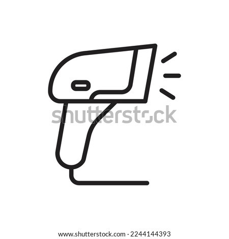 Barcode Scanner Outline Icon Vector Illustration Royalty-Free Stock Photo #2244144393