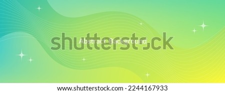 Template banner with green gradient color. design with liquid shape and line. Abstract gradient background.