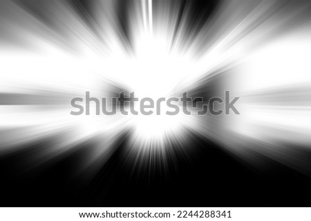 Balck line as speed movement or explosion or zoom usage on white background Royalty-Free Stock Photo #2244288341