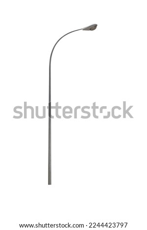 street lamp post isolated on a white background Royalty-Free Stock Photo #2244423797