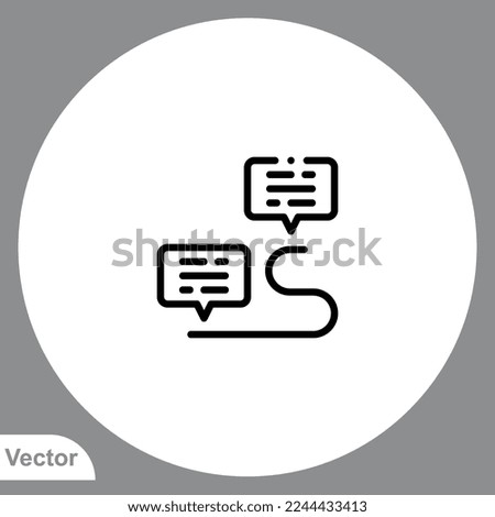 Conversation icon sign vector,Symbol, logo illustration for web and mobile