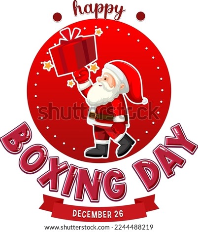 Boxing Day Banner Design illustration