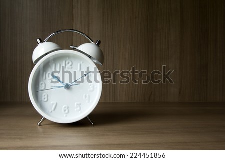 white clock