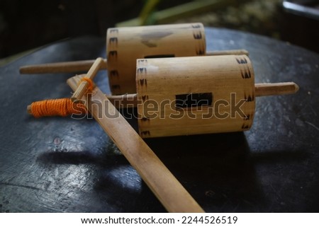 Indonesian traditional toys made of bamboo