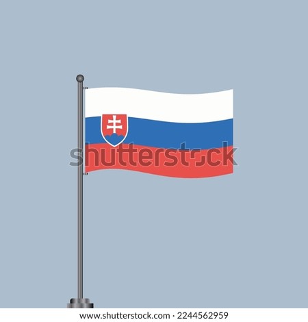 Illustration of Slovakia flag Template