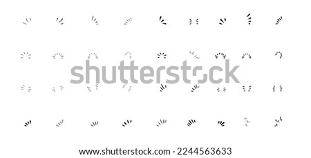 Emphasis Line Accent Decorative Element Vector Illustration Royalty-Free Stock Photo #2244563633