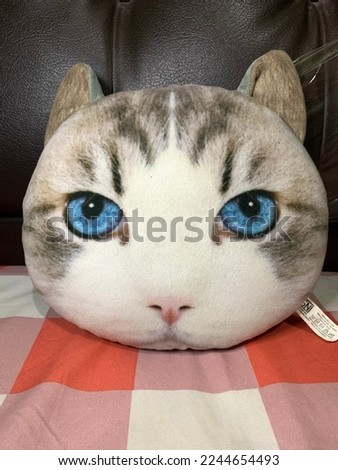 cute car cat pillow doll