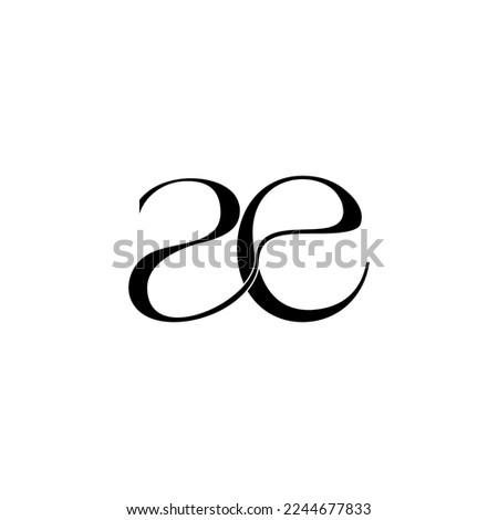 letter ae Luxury logo icon Stock vector  Royalty-Free Stock Photo #2244677833
