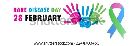 Illustration Of Rare Disease Day,Rare Disease Day Banner Background. Royalty-Free Stock Photo #2244703461