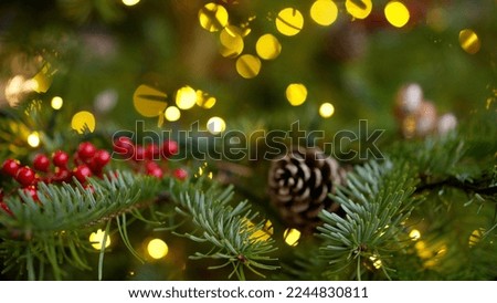 Beautiful Christmas decoration background clip - travel photography