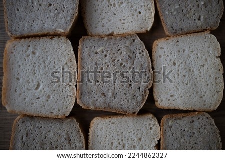 many square slices of gluten-free bread