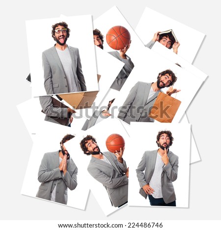 crazy businessman group of photos and concepts
