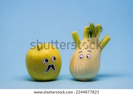 Apple and Fennel looking suspiciously