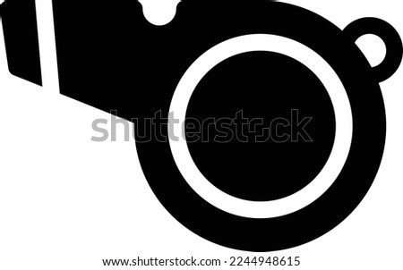 whistle   Vector illustration on a transparent background. Premium quality symmbols. Glyphs vector icons for concept and graphic design. 
