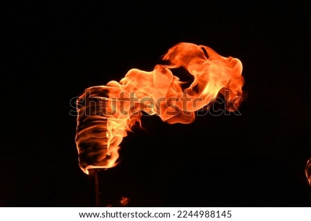 torch at christmas party in town in mexico Royalty-Free Stock Photo #2244988145