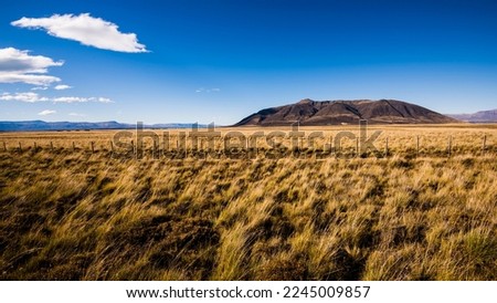 Patagonian Steppe, Santa Cruz, Argentina Royalty-Free Stock Photo #2245009857