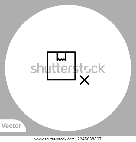 Delivery box icon sign vector,Symbol, logo illustration for web and mobile