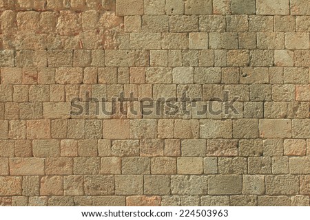Ancient stone wall Royalty-Free Stock Photo #224503963