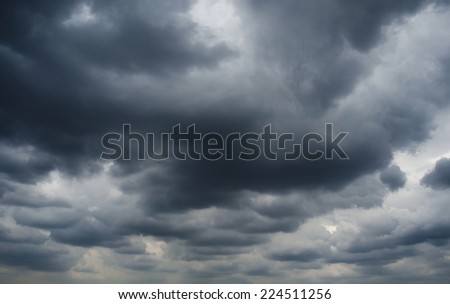 Abstract dark clouds before raining. dramatic sky background.