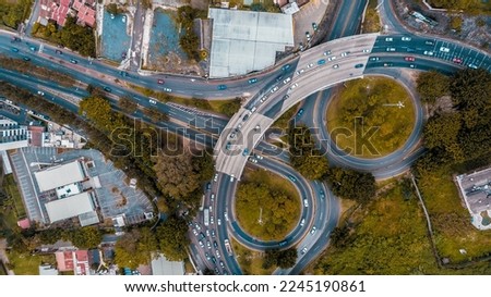 Road aerial photography guatemala street