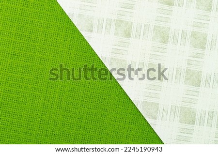 White and Green paper texture background with pattern. High resolution image.
