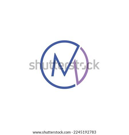 Abstract letter M logo vector