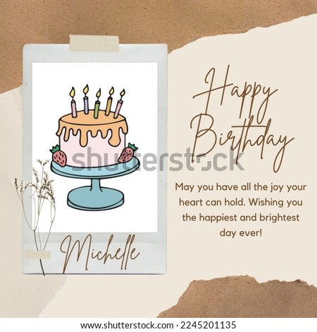 happy birthday card, Birthday wish, Card