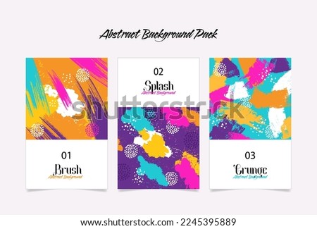 creative abstract coloufull background set