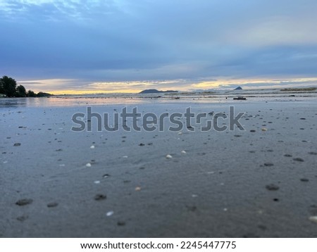 Calm beach and sea in the morning