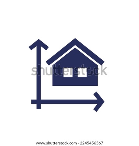 building size icon with a house