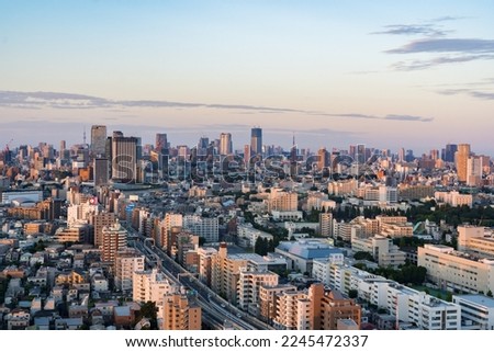 tokyo cityscape in tokyo japan