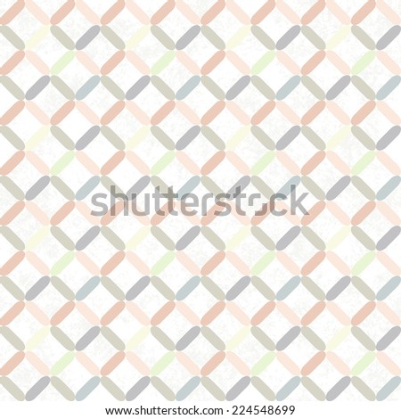 Abstract Retro Geometric seamless pattern with ovals. Vector Illustration