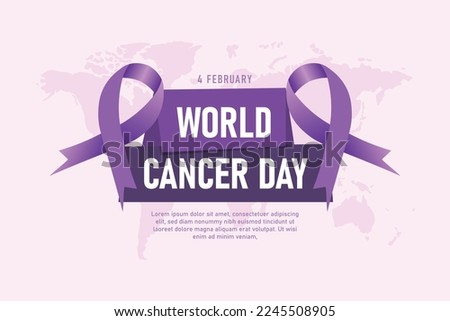 World Cancer Day background. Vector illustration design.