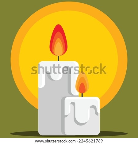 Candle icon. Subtable to place on autumn, lamp, etc.