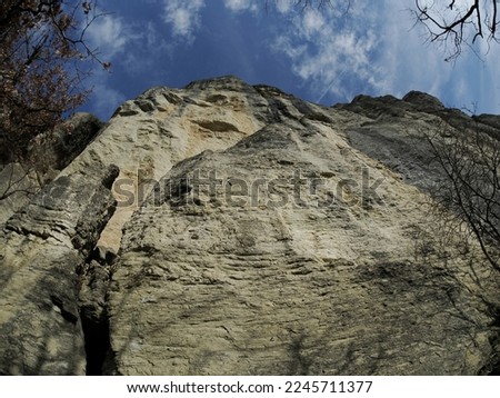 The Bismantova stone a rock formation in the Tuscan-Emilian Apennines (Italy)