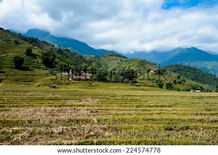 Small village Lai Chao in the Northern Vietnam
