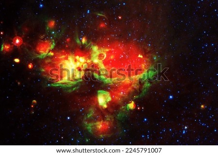 Beautiful, bright, distant galaxy. Background texture. Elements of this image furnished by NASA. High quality photo