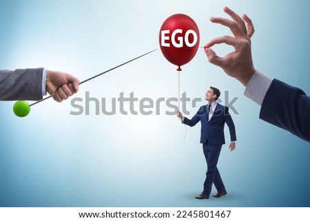 Businessman in excessive ego concept Royalty-Free Stock Photo #2245801467