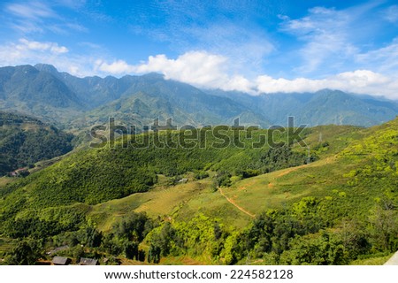 Nature landscape of the Northern Vietnam