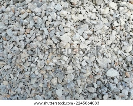 white and grey pebble stone for construction.