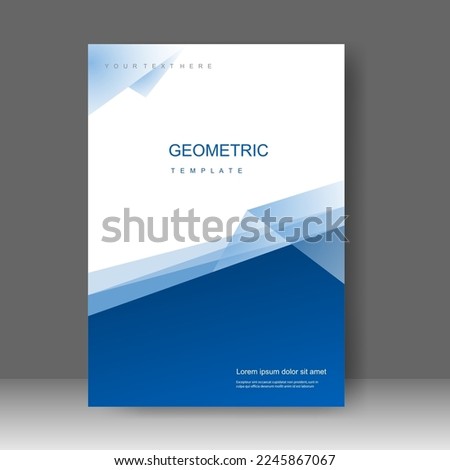 Book cover design modern. Annual report. Brochure template, catalog. Simple Flyer promotion. magazine. Vector illustration Royalty-Free Stock Photo #2245867067