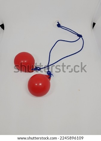 lato lato or klackers balls on white background