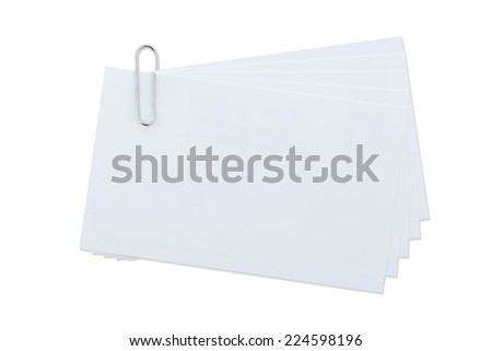 Paperclip on isolated white with clipping path.