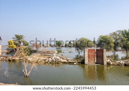 flood and rain disaster in Pakistan Royalty-Free Stock Photo #2245994453
