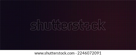 Led screen texture dots background display light. TV pixel pattern monitor screen led with waves, television videowall. Projector grid template.  wallpaper illustration for websites design