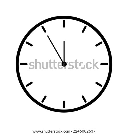 Timer Time Alarm Clock Vector Silhouette icons Royalty-Free Stock Photo #2246082637