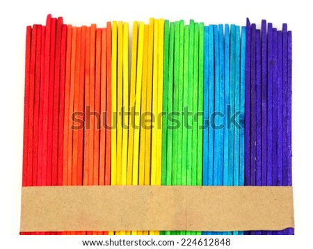 Colorful Wood Stick for Background