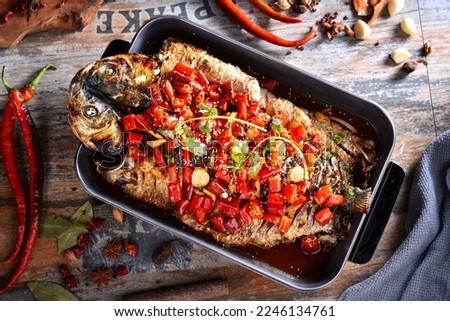 Grilled fish pictures capture the essence of grilled fish, from the rich aromas of the grill, to the perfectly caramelized and flaky textures, to the colorful sides and accompaniments. 