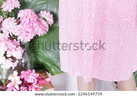 pretty home dress details as a background