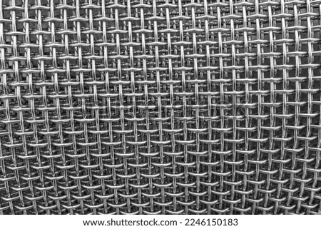 stainless woven wire mesh by roll Royalty-Free Stock Photo #2246150183